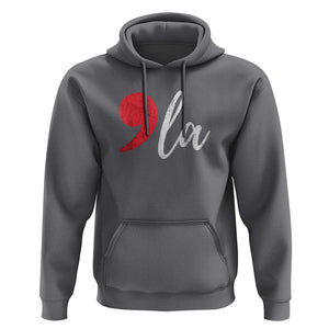 Harris 2024 Hoodie Comma La Kamala For President Red Punctuation Mark TS02 Charcoal Print Your Wear