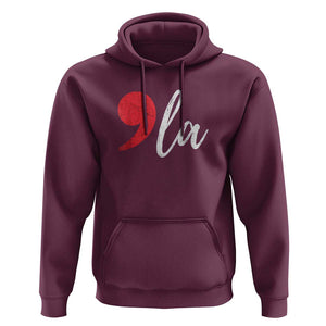 Harris 2024 Hoodie Comma La Kamala For President Red Punctuation Mark TS02 Maroon Print Your Wear