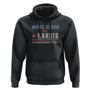 Kamala For President Hoodie White Dudes For Harris 2024 TS02 Black Print Your Wear