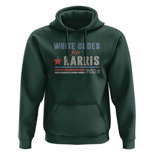 Kamala For President Hoodie White Dudes For Harris 2024 TS02 Dark Forest Green Print Your Wear