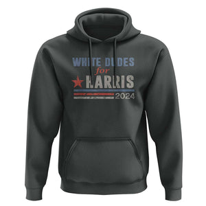 Kamala For President Hoodie White Dudes For Harris 2024 TS02 Dark Heather Print Your Wear