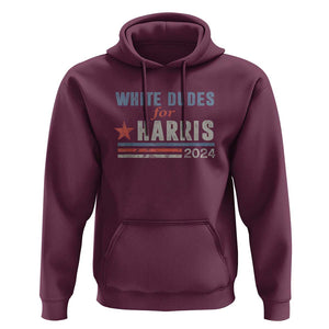 Kamala For President Hoodie White Dudes For Harris 2024 TS02 Maroon Print Your Wear