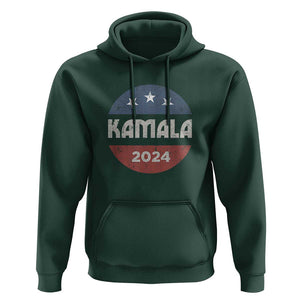 Harris 2024 Hoodie Kamala For President TS02 Dark Forest Green Print Your Wear