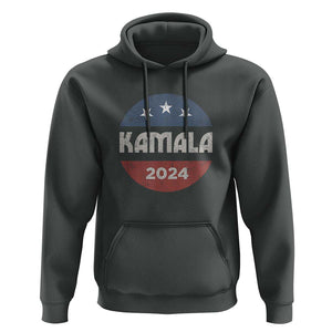 Harris 2024 Hoodie Kamala For President TS02 Dark Heather Print Your Wear