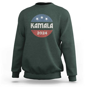 Harris 2024 Sweatshirt Kamala For President TS02 Dark Forest Green Print Your Wear