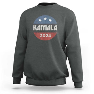 Harris 2024 Sweatshirt Kamala For President TS02 Dark Heather Print Your Wear