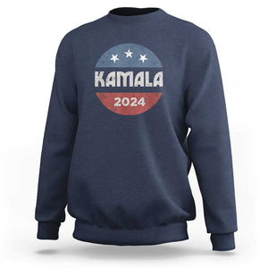 Harris 2024 Sweatshirt Kamala For President TS02 Navy Print Your Wear