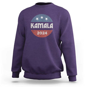 Harris 2024 Sweatshirt Kamala For President TS02 Purple Print Your Wear