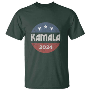 Harris 2024 T Shirt Kamala For President TS02 Dark Forest Green Print Your Wear