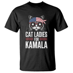 Harris 2024 For President T Shirt Cat Ladies For Kamala TS02 Black Print Your Wear