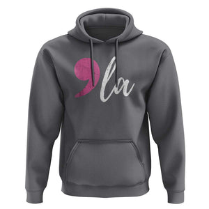 Harris 2024 Hoodie Comma La Kamala For President Pink Punctuation Mark TS02 Charcoal Print Your Wear