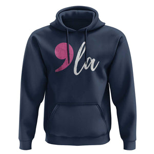 Harris 2024 Hoodie Comma La Kamala For President Pink Punctuation Mark TS02 Navy Print Your Wear