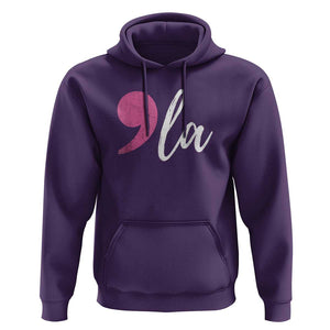 Harris 2024 Hoodie Comma La Kamala For President Pink Punctuation Mark TS02 Purple Print Your Wear