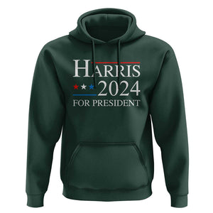 Vote For Kamala Hoodie Harris 2024 For President TS02 Dark Forest Green Print Your Wear