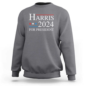 Vote For Kamala Sweatshirt Harris 2024 For President TS02 Charcoal Print Your Wear