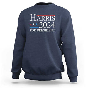 Vote For Kamala Sweatshirt Harris 2024 For President TS02 Navy Print Your Wear