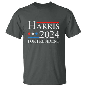 Vote For Kamala T Shirt Harris 2024 For President TS02 Dark Heather Print Your Wear