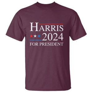 Vote For Kamala T Shirt Harris 2024 For President TS02 Maroon Print Your Wear