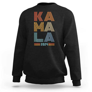 Kamala 2024 Sweatshirt Harris For President Retro Vintage TS02 Black Print Your Wear