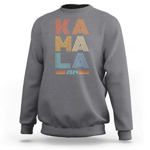 Kamala 2024 Sweatshirt Harris For President Retro Vintage TS02 Charcoal Print Your Wear