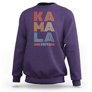 Kamala 2024 Sweatshirt Harris For President Retro Vintage TS02 Purple Print Your Wear