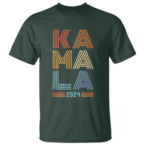 Kamala 2024 T Shirt Harris For President Retro Vintage TS02 Dark Forest Green Print Your Wear