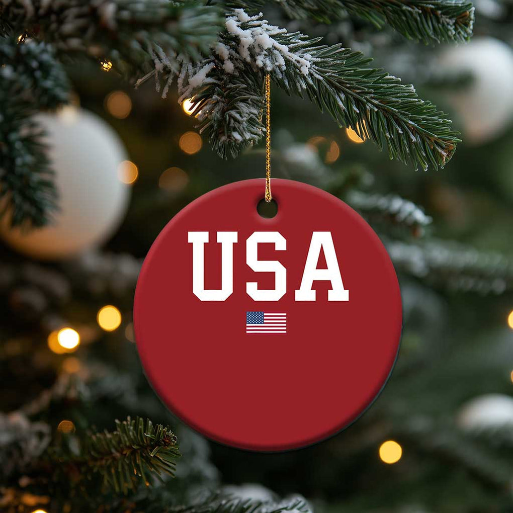 USA Christmas Ornament Patriotic American Flag TS02 Print Your Wear