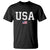 USA T Shirt Patriotic American Flag TS02 Black Print Your Wear