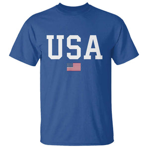 USA T Shirt Patriotic American Flag TS02 Royal Blue Print Your Wear