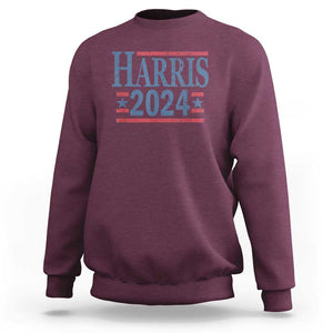 Harris 2024 Sweatshirt Kamala For President Retro Vintage TS02 Maroon Print Your Wear