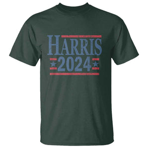 Harris 2024 T Shirt Kamala For President Retro Vintage TS02 Dark Forest Green Print Your Wear