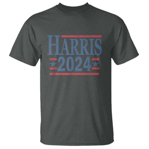 Harris 2024 T Shirt Kamala For President Retro Vintage TS02 Dark Heather Print Your Wear