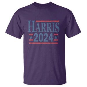 Harris 2024 T Shirt Kamala For President Retro Vintage TS02 Purple Print Your Wear