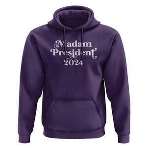 Kamala Harris Hoodie Madam President 2024 TS02 Purple Print Your Wear