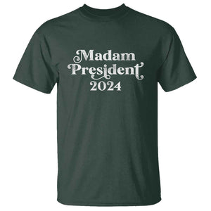 Kamala Harris T Shirt Madam President 2024 TS02 Dark Forest Green Print Your Wear