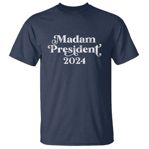 Kamala Harris T Shirt Madam President 2024 TS02 Navy Print Your Wear