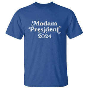 Kamala Harris T Shirt Madam President 2024 TS02 Royal Blue Print Your Wear