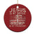 Christian Trump 2024 Christmas Ornament Jesus Is My Savor Trump Is My President American Flag Cross TS02 Print Your Wear