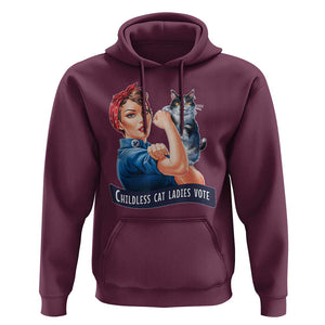 I'm With Her Kamala Hoodie Childless Cat Ladies Vote TS02 Maroon Print Your Wear