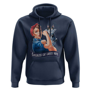 I'm With Her Kamala Hoodie Childless Cat Ladies Vote TS02 Navy Print Your Wear