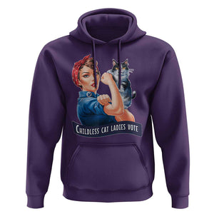 I'm With Her Kamala Hoodie Childless Cat Ladies Vote TS02 Purple Print Your Wear