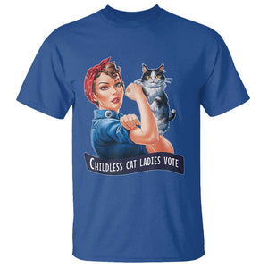 I'm With Her Kamala T Shirt Childless Cat Ladies Vote TS02 Royal Blue Print Your Wear