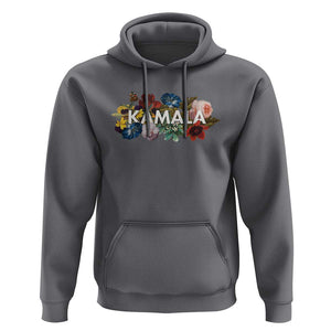 Floral Kamala 2024 Hoodie Feminine Vintage Madam President TS02 Charcoal Print Your Wear