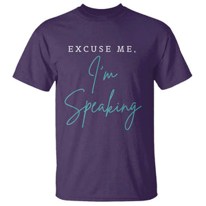 Funny Kamala Harris T Shirt Excuse Me I'm Speaking Quote 2024 Madam President TS02 Purple Print Your Wear