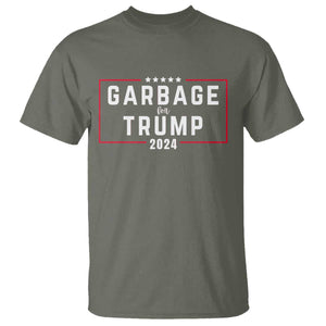 Garbage For Trump 2024 T Shirt US 47th President TS02 Military Green Print Your Wear