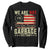 Garbage For Trump 2024 Sweatshirt We Are Not Garbage We The People American Flag TS02 Black Print Your Wear