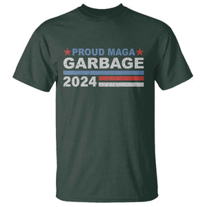 Proud Garbage 2024 T Shirt Vote Trump for President Election TS02 Dark Forest Green Print Your Wear