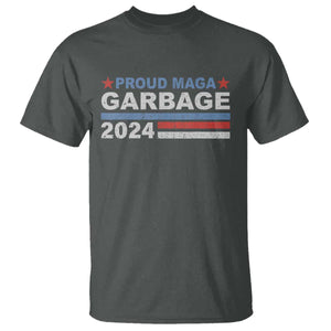 Proud Garbage 2024 T Shirt Vote Trump for President Election TS02 Dark Heather Print Your Wear