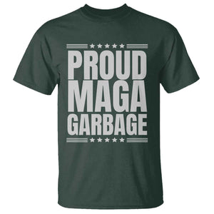 Proud Garbage 2024 T Shirt Vote Trump for President TS02 Dark Forest Green Print Your Wear