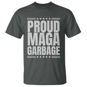 Proud Garbage 2024 T Shirt Vote Trump for President TS02 Dark Heather Print Your Wear